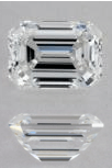 D Color Emerald Cut Diamonds