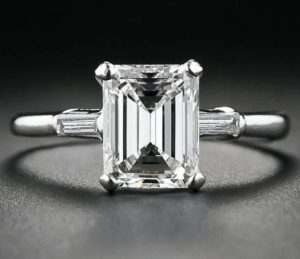 Emerald cut diamonds