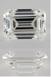 H Color Emerald Cut Diamonds