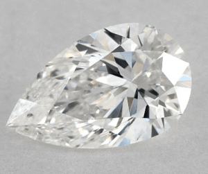 NO BOW TIE 0.90 CARAT F VVS1 PEAR SHAPE DIAMOND