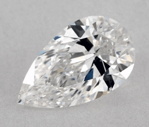 WITH BOW TIE 0.91 CARAT E VS1 PEAR SHAPE DIAMOND 