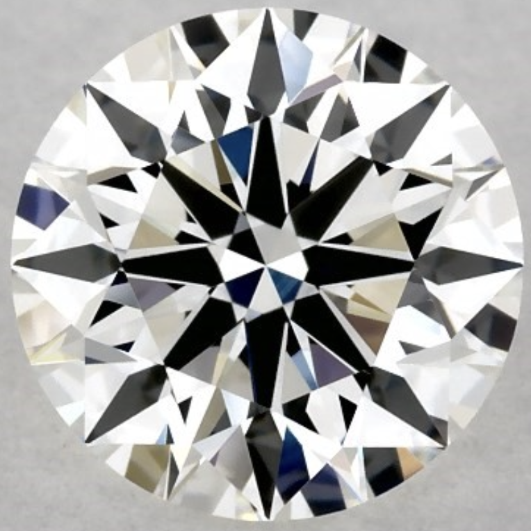 This VVS1 diamond costs much more but does it really look different? VVS1 True Hearts diamond with flawless face-up appearance, H color, 1.01 carat
