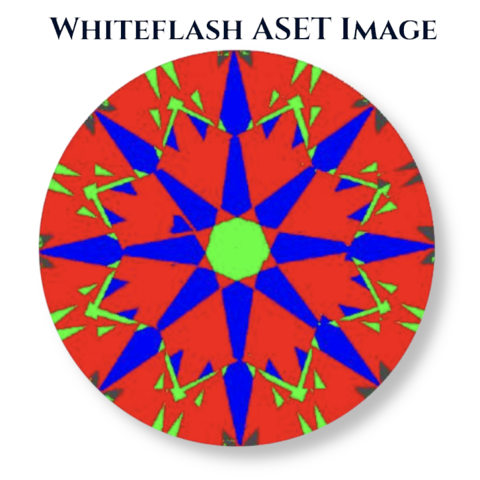 Whiteflash A Cut Above AGS Ideal Report Computer Generated ASET Image